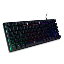Teclado Multimedia Gamer Vorago KB-503, Retroiluminado Led Rainbow, Anti-ghosting, Usb 2.0, Negro