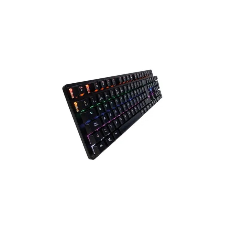 Teclado Mecanico GAMEFACTOR KBG400, RGB, Switch Outemo Rojo, anti ghosting