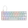 Teclado Mecanico Game Factor KBG560, USB 1.5m, RGB, teclas Blanco y Rosa, Switch Gateron rojo