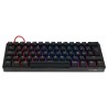 Teclado Mecanico Game Factor KBG560, USB 1.5 m, RGB, switch Gateron Rojo, teclas Negro y Rojo, KBG560-RD
