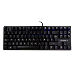 Teclado Mecanico Game Factor KBG-500, TenKeyless, switch azul, Iluminacion RGB, Anti-Ghosting