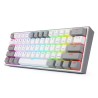 Teclado mecánico 60% Fizz Pro K616 RGB White/Gray