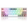 Teclado mecánico 60% Fizz Pro K616 RGB White/Gray