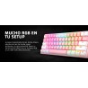 Teclado mecánico 60% Fizz Pro K616 RGB Pink/White