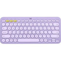 Teclado Logitech K380 Inalámbrico Bluetooth QWERTY Inglés Lavanda, Limonada