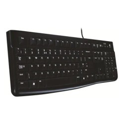 Teclado Logitech K120 USB, Alambrico, Color Negro