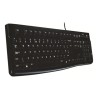 Teclado Logitech K120 USB, Alambrico, Color Negro