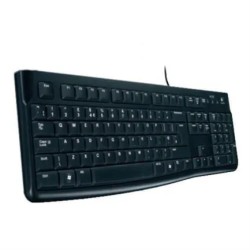 Teclado Logitech K120 USB, Alambrico, Color Negro