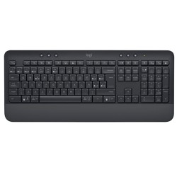 Teclado Inalambrico Logitech Signature K650, Bluetooth, Espanol, Descansa Munecas, Color Negro