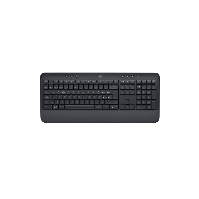 Teclado Inalambrico Logitech Signature K650, Bluetooth, Espanol, Descansa Munecas, Color Negro