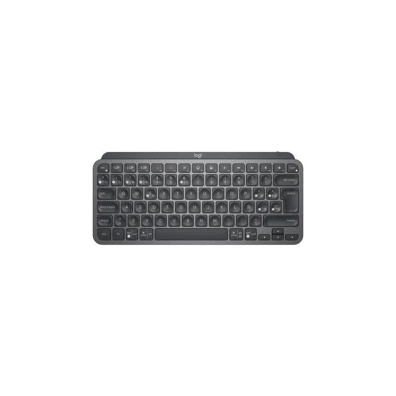 Teclado Inalambrico Logitech MX Keys Mini, Bluetooth, Recargable, Retroiluminado, Color Grafito