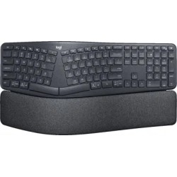Teclado Inalambrico Logitech ERGO K860 Receptor USB 2.4GHz, 10m, Teclado numerico, Color Negro