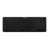 Teclado inalambrico con Touchpad Acteck AX30, receptor USB, 2 baterias AAA, Negro