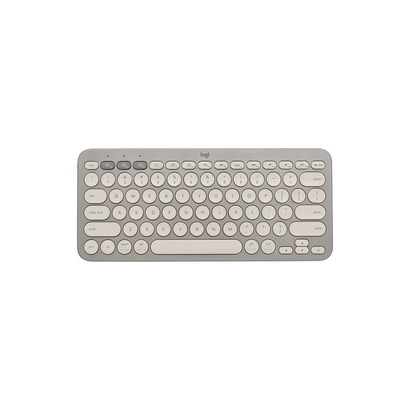 Teclado Inalambrico Bluetooth Logitech K380, 10m, Multidispositivo, Hasta 3 Dispositivos, Espanol, Color Arena