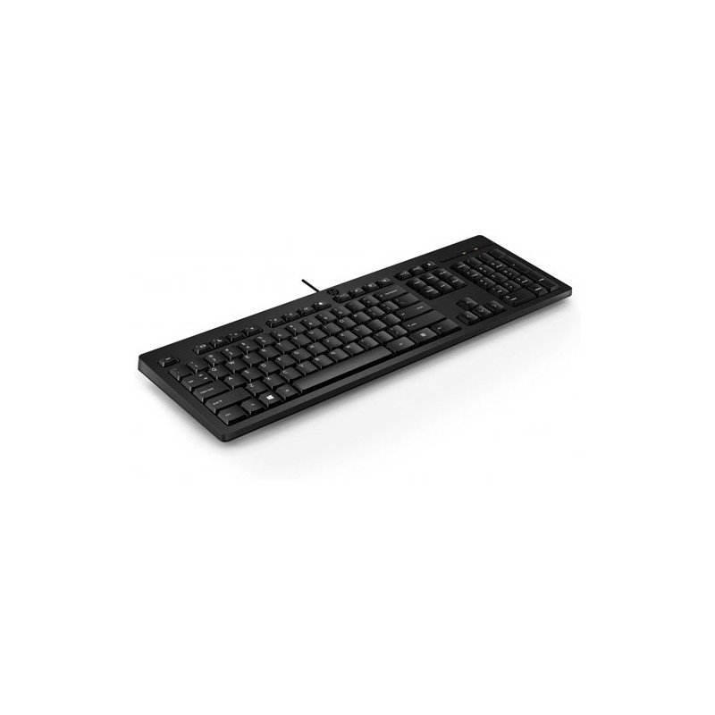 Teclado HP Teclado 125 con cable Conexion USB, Color Negro