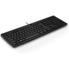 Teclado HP Teclado 125 con cable Conexion USB, Color Negro