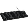 Teclado Gaming Mecanico Logitech G413 TKL SE, Iluminacion Led Blanco, Aluminio, color Negro, Usb 2.0, Negro