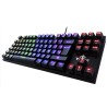 Teclado Gamer Yeyian Spark Serie 2000 RGB Alámbrico USB Mecanico Cherry Mx Azul Gamer Negro
