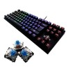 Teclado Gamer Yeyian Spark Serie 2000 RGB Alámbrico USB Mecanico Cherry Mx Azul Gamer Negro
