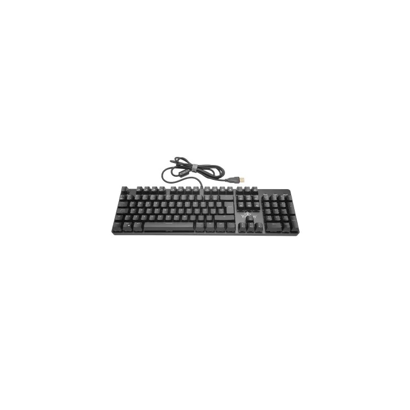 Teclado Gamer Yeyian Kusari RGB Teclado Mecánico Switch Outemu Red Alámbrico Español Negro