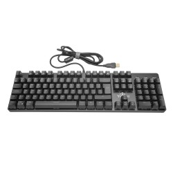 Teclado Gamer Yeyian Kusari RGB Teclado Mecánico Switch Outemu Brown Alámbrico Negro Español