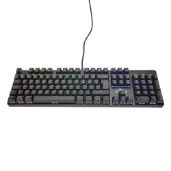 Teclado Gamer Yeyian Kusari RGB Teclado Mecánico Switch Outemu Brown Alámbrico Negro Español