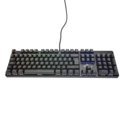 Teclado Gamer Yeyian Kusari RGB Teclado Mecánico Switch Outemu Blue Alámbrico Español Negro