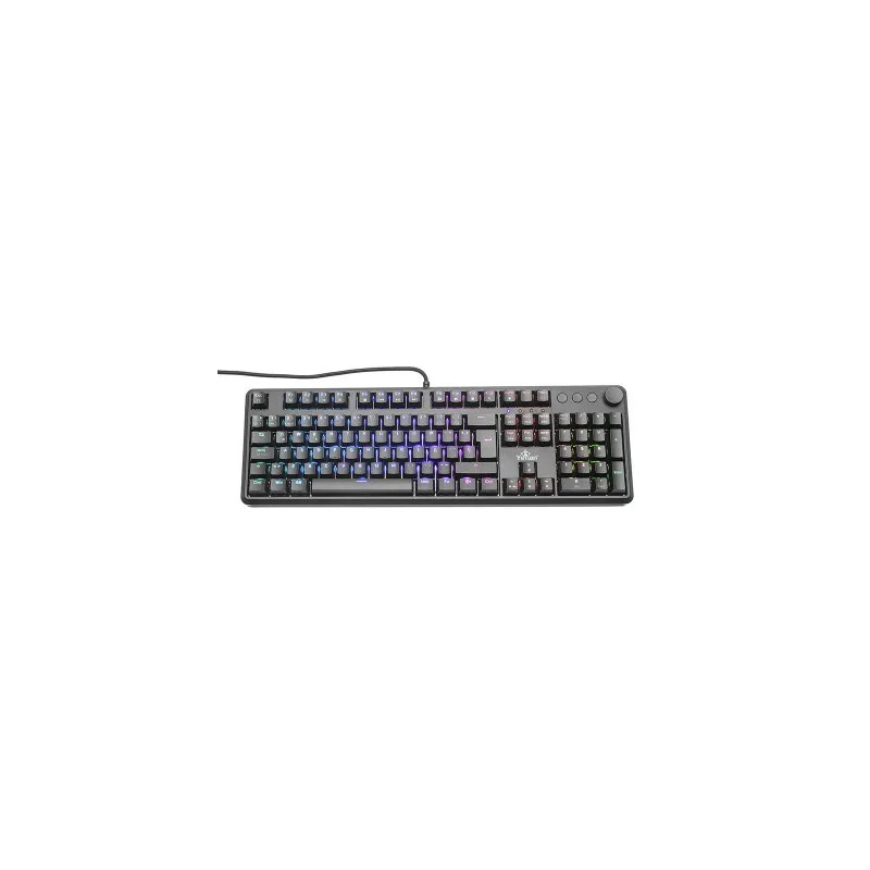 Teclado Gamer Yeyian Asward Series 3000 RGB Mecanico Switch Red Alámbrico Negro (Español)