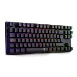 Teclado Gamer T-Dagger Bora RGB Mecánico Switch Blue Alámbrico Negro Español