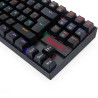Teclado Gamer Redragon Kumara K552 Rainbow Mecánico Switch Blue Alámbrico Negro Español
