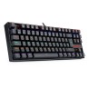Teclado Gamer Redragon Kumara K552 Rainbow Mecánico Switch Blue Alámbrico Negro Español