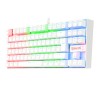 Teclado Gamer Redragon Kumara K55 LED RGB Mecanico Alámbrico Blanco (Español)