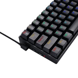 Teclado Gamer Redragon K530 Draconic RGB Inalámbrico Negro