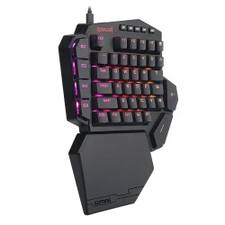 Teclado Gamer Redragon Diti K585 RGB One Handed Mecanico Switch Outemu Blue Alámbrico Negro (Inglés)