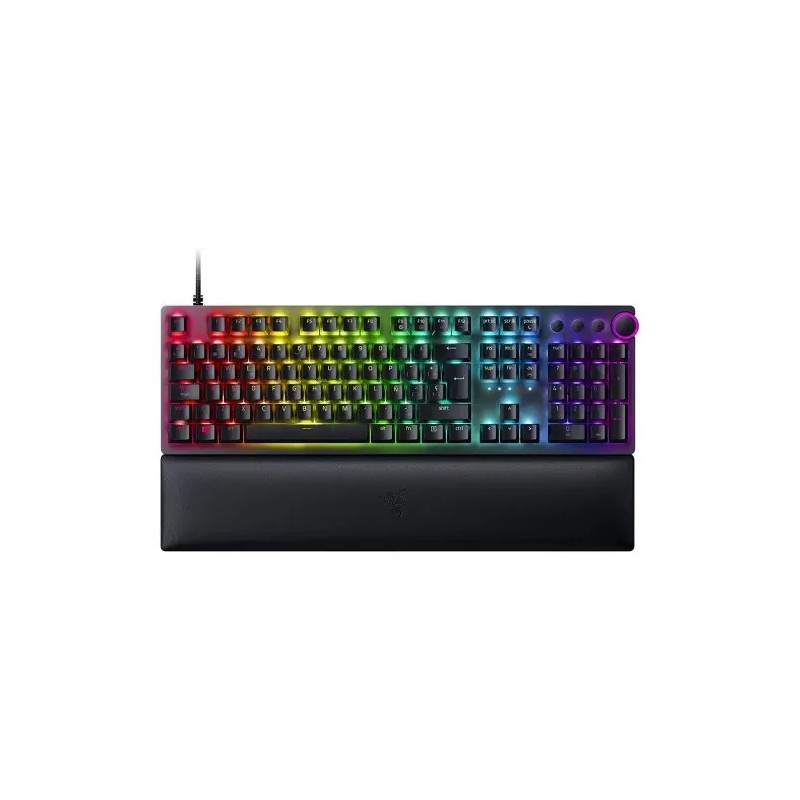 Teclado Gamer Razer Huntsman V2 RGB Switch Purple USB Español Negro
