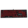 Teclado Gamer Primus Ballista 100T Alámbrico LED USB Mecanico Brown Switch Negro