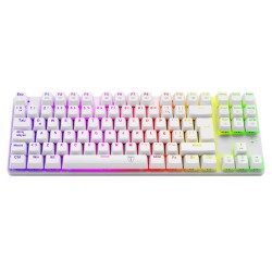 Teclado Gamer Mecánico Blanco Bora White T-TGK315 T-Dagger Red Switch