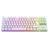 Teclado Gamer Mecánico Blanco Bora White T-TGK315 T-Dagger Blue Switch