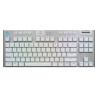 Teclado Gamer Logitech G915 Tkl Lightspeed Wireless RGB Blanco