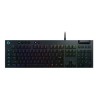 Teclado Gamer Logitech G815 Carbon RGB Alámbrico USB Mecanico Gl Tactil Negro