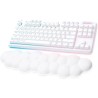 Teclado Gamer Logitech G715 RGB TKL Switch GX Red Lineal Inalámbrico Aurora Collection Blanco Inglés