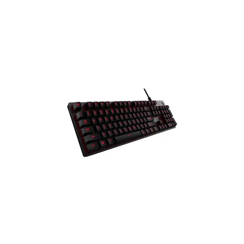 Teclado Gamer Logitech G413 Alámbrico USB Mecanico Negro, Rojo