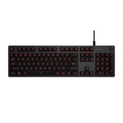 Teclado Gamer Logitech G413 Alámbrico USB Mecanico Negro, Rojo