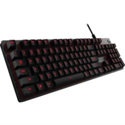 Teclado Gamer Logitech G413 Alámbrico USB Mecanico Negro, Rojo