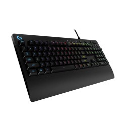 Teclado Gamer Logitech G213 Alámbrico USB Retroiluminado RGB Negro