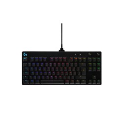 Teclado Gamer Logitech G Pro Alámbrico RGB Mecanico Negro