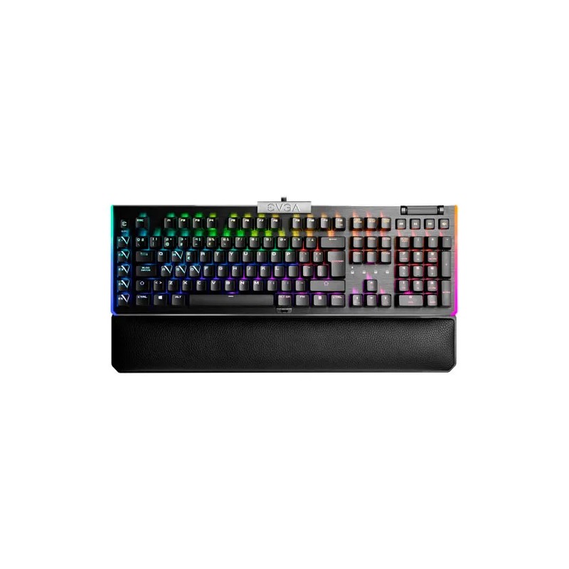 Teclado Gamer EVGA Z20 RGB Optico Switch Linear Alámbrico USB Negro (Inglés)