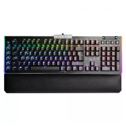 Teclado Gamer EVGA Z20 RGB Optico Switch Clicky Alámbrico USB Negro (Inglés)