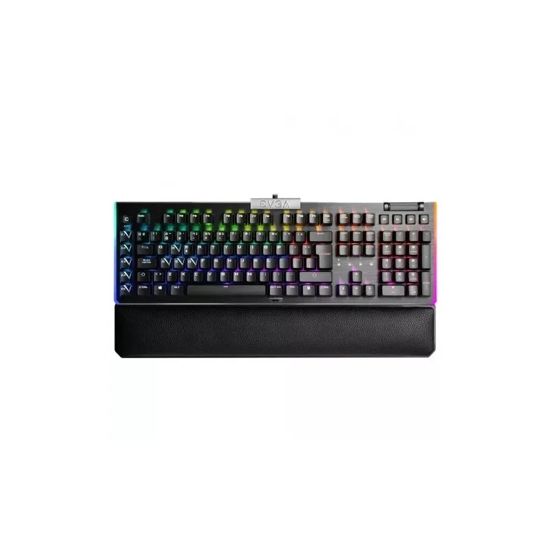 Teclado Gamer EVGA Z20 RGB Optico Switch Clicky Alámbrico USB Negro (Inglés)