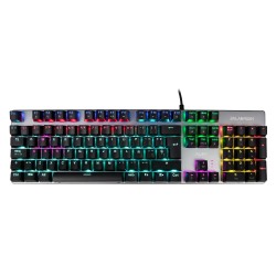 Teclado Gamer Balam Rush Br-929653 RGB Alámbrico Plata, Negro (Espanol)